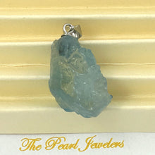 Load image into Gallery viewer, 9220140B Baroque Rough Aquamarine Handcrafted 925 Sterling Silver Pendant