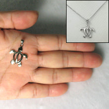 Load image into Gallery viewer, 9230010-Hawaiian-Jewelry-Honu-Silver-925-Sea-Turtle-Pendant