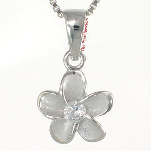 9230040-Sterling-Silver-925-Hawaiian-Traditional-Plumeria-Cubic-Zirconia-Pendant