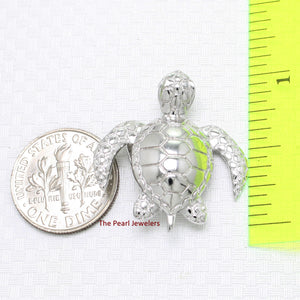 9230080-Sterling-Silver-High-Polish-Shiny-3D-Hawaiian-Honu-Sea-Turtle-Pendant