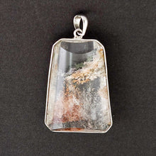 Load image into Gallery viewer, Peach Natural Multi-Inclusion Quartz Crystal .925 Sterling Silver Necklace