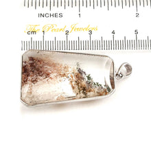 Load image into Gallery viewer, Peach Natural Multi-Inclusion Quartz Crystal .925 Sterling Silver Necklace