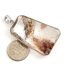 Load image into Gallery viewer, Peach Natural Multi-Inclusion Quartz Crystal .925 Sterling Silver Necklace