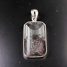Load image into Gallery viewer, Dark Ash Natural Multi-Inclusion Quartz Crystal Sterling Silver Necklace