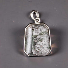 Load image into Gallery viewer, Purple Ash Natural Multi-Inclusion Quartz Crystal Silver Pendant