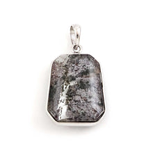 Load image into Gallery viewer, Purple Ash Natural Multi-Inclusion Quartz Crystal Silver Pendant