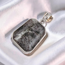 Load image into Gallery viewer, Purple Ash Natural Multi-Inclusion Quartz Crystal Silver Pendant