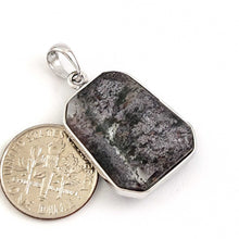 Load image into Gallery viewer, Purple Ash Natural Multi-Inclusion Quartz Crystal Silver Pendant