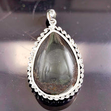 Load image into Gallery viewer, Simple Natural Multi-Inclusion Quartz Crystal Sterling Silver Pendant