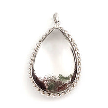 Load image into Gallery viewer, Simple Natural Multi-Inclusion Quartz Crystal Sterling Silver Pendant