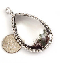 Load image into Gallery viewer, Simple Natural Multi-Inclusion Quartz Crystal Sterling Silver Pendant