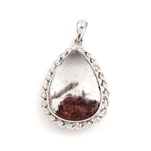 Load image into Gallery viewer, Orange Inclusion Quartz Sterling Silver Pendant