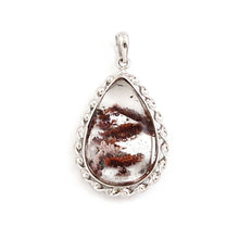 Load image into Gallery viewer, Scenic Orange Ash Quartz Sterling Silver Pendant