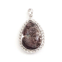 Load image into Gallery viewer, Grey Ash Quartz Crystal Necklace Sterling Silver Pendant