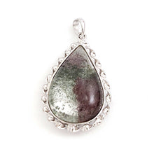 Load image into Gallery viewer, Green Pink Quartz Crystal Sterling Silver Pendant