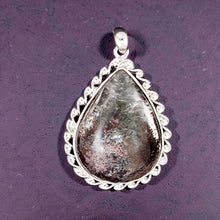 Load image into Gallery viewer, Natural Ash Quartz Crystal Statement Sterling Silver Pendant