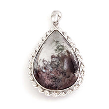 Load image into Gallery viewer, Natural Ash Quartz Crystal Statement Sterling Silver Pendant