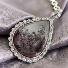 Load image into Gallery viewer, Natural Ash Quartz Crystal Statement Sterling Silver Pendant