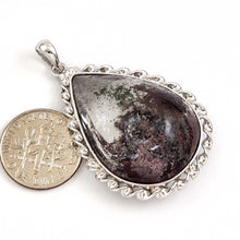 Load image into Gallery viewer, Natural Ash Quartz Crystal Statement Sterling Silver Pendant