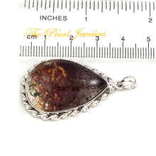 Load image into Gallery viewer, Grey Orange Quartz Crystal Sterling Silver Pendant