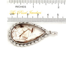 Load image into Gallery viewer, Simple Natural Multi-Inclusion Quartz Crystal Sterling Silver Pendant