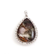 Load image into Gallery viewer, Grey Smoke Natural Multi-Inclusion Quartz Crystal Sterling Silver Necklace