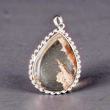 Load image into Gallery viewer, Pink Sand Natural Multi-Inclusion Quartz Crystal Sterling Silver Necklace