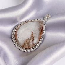 Load image into Gallery viewer, Pink Sand Natural Multi-Inclusion Quartz Crystal Sterling Silver Necklace