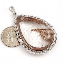 Load image into Gallery viewer, Pink Sand Natural Multi-Inclusion Quartz Crystal Sterling Silver Necklace