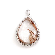 Load image into Gallery viewer, Pink Sand Natural Multi-Inclusion Quartz Crystal Sterling Silver Necklace