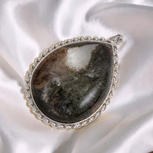 Load image into Gallery viewer, Natural Multi-Inclusion Crystal Cabochon Sterling Silver Pendant