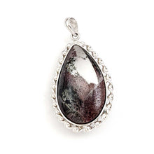 Load image into Gallery viewer, Grey Natural Multi-Inclusion Quartz Crystal Sterling Silver Necklace