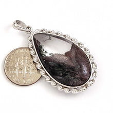 Load image into Gallery viewer, Grey Natural Multi-Inclusion Quartz Crystal Sterling Silver Necklace