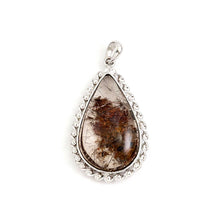 Load image into Gallery viewer, Brown Red Scenic Quartz Crystal Sterling Silver Pendant