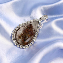 Load image into Gallery viewer, Brown Red Scenic Quartz Crystal Sterling Silver Pendant