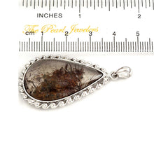 Load image into Gallery viewer, Brown Red Scenic Quartz Crystal Sterling Silver Pendant