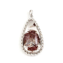 Load image into Gallery viewer, Brown-Grey Natural Multi-Inclusion Quartz Crystal Sterling Silver Necklace