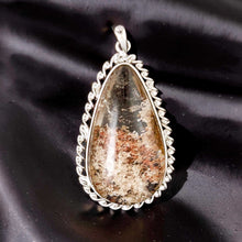 Load image into Gallery viewer, Brown Gradient Quartz Crystal Sterling Silver Pendant