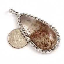 Load image into Gallery viewer, Brown Gradient Quartz Crystal Sterling Silver Pendant