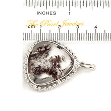 Load image into Gallery viewer, White-Pink Natural Multi-Inclusion Quartz Crystal Sterling Silver Necklace