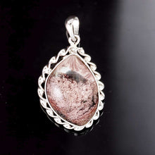 Load image into Gallery viewer, Dark Pink Scenic Quartz Sterling Silver Pendant