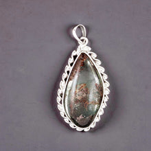 Load image into Gallery viewer, Hazel Natural Multi-Inclusion Quartz Crystal Silver Pendant