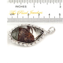 Load image into Gallery viewer, Black Brown Quartz Crystal Sterling Silver Pendant