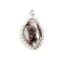 Load image into Gallery viewer, Olive Green Quartz Crystal Sterling Silver Pendant
