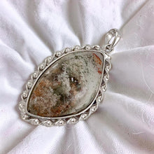 Load image into Gallery viewer, Sterling Silver Peach Green Scenic Quartz Pendant