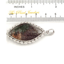 Load image into Gallery viewer, Peach Grey Quartz Crystal Sterling Silver Pendant