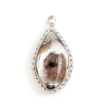 Load image into Gallery viewer, Tan Scenic Quartz Crystal Sterling Silver Pendant