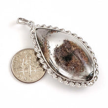 Load image into Gallery viewer, Tan Scenic Quartz Crystal Sterling Silver Pendant