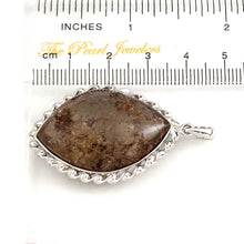 Load image into Gallery viewer, Amber Tan Quartz Crystal Sterling Silver Pendant