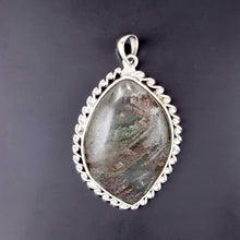 Load image into Gallery viewer, Light Gray Quartz Crystal Sterling Silver Pendant
